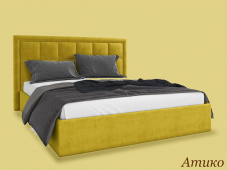 Мягкая комфортная кровать с высокой спинкой «Атико»