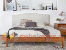 Стильная кровать с красивым мягким изголовьем «Фрея-3»
