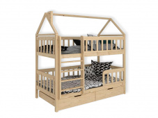 Удобная и безопасная кровать домик с бортиками «Kids-19»