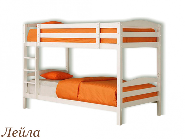 Симпатичная детская двухъярусная кровать для девочек «Лейла»
