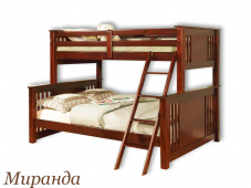 Двухъярусная семейная кровать для родителей и ребенка «Миранда»