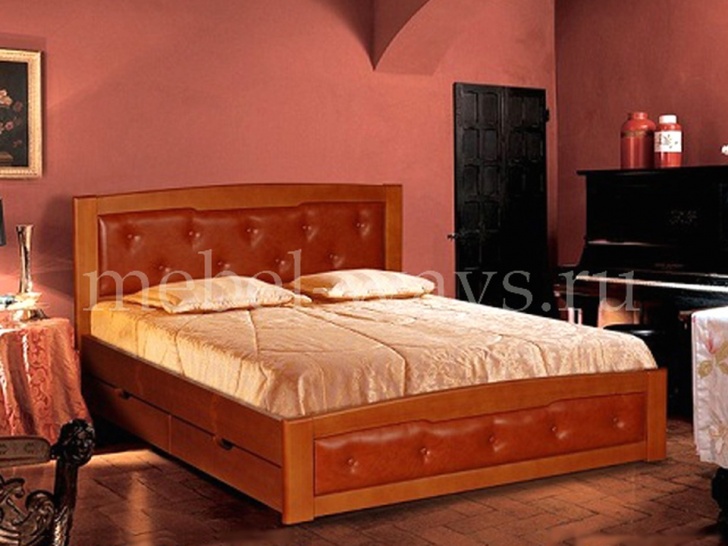 Кровать с каретной стяжкой «Ариэль-2»