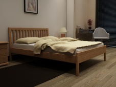 Деревянная кровать с изголовьем решеткой «Идиллия-14»