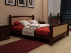 Деревянная кровать со спинками «Идиллия-1»