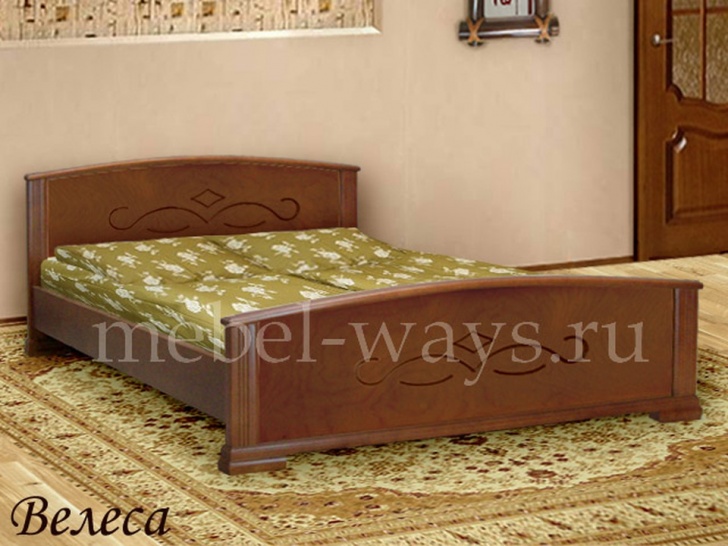 Дешевая двуспальная кровать «Велеса»