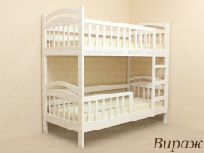 Двухъярусная кровать для детей с высокими бортиками «Вираж»