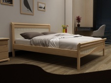 Двуспальная кровать из сосны «Идиллия-5»