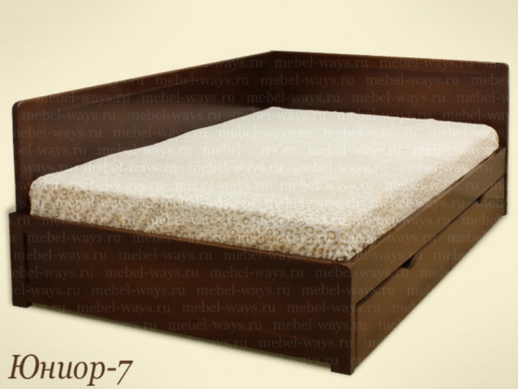 Двуспальная кровать со спинками «Юниор-7»