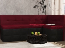Красный угловой диван на кухню «Грета – 11»