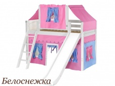 Детская кровать-чердак домик «Белоснежка»