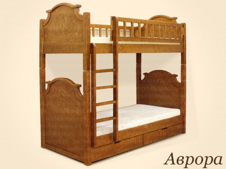 Двухъярусная кровать «Аврора» с ящиками