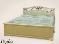 Двуспальная кровать с красивой спинкой «Герда»