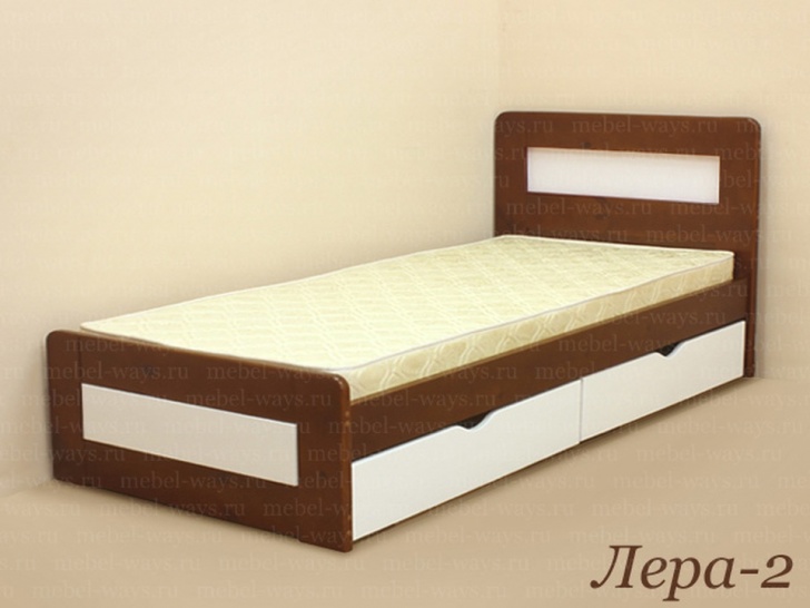 Односпальная кровать из массива дерева «Лера-2»