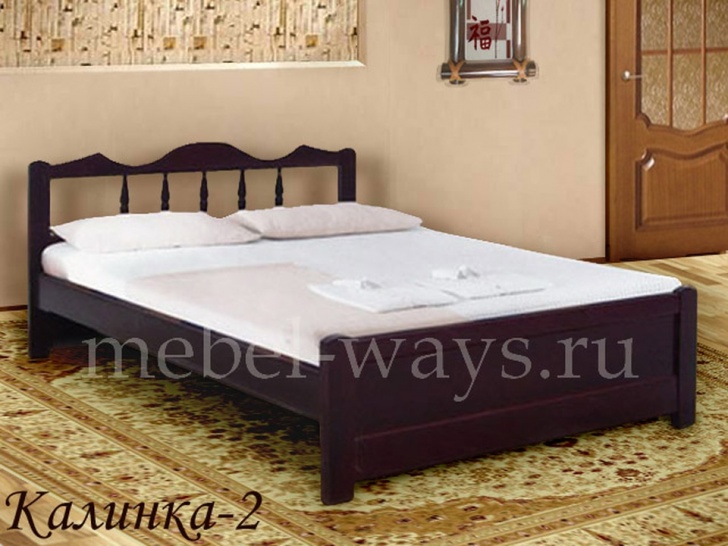 Односпальная сосновая кровать «Калинка-2»