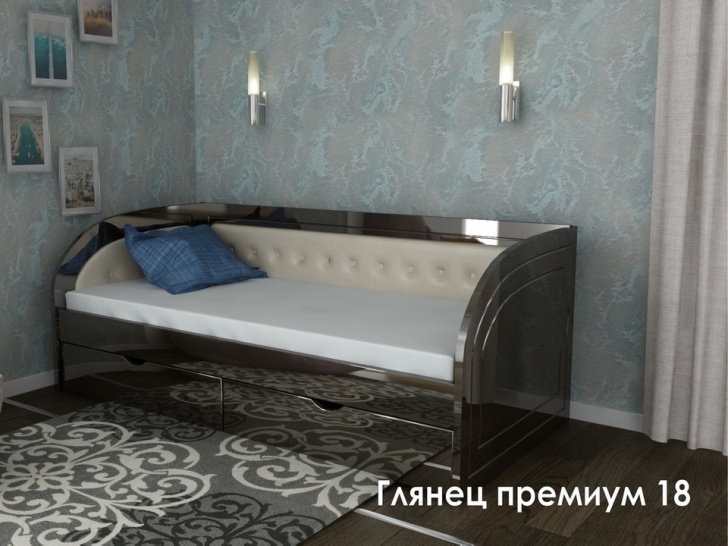Кровать с подлокотниками «Глянец Премиум – 18»