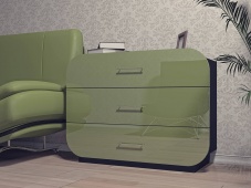 Модный зеленый комод «Модерн-13»