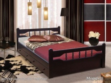 Черная двуспальная кровать «Морфей»