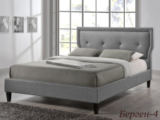 Мягкая кровать с высоким изголовьем «Берген-4»