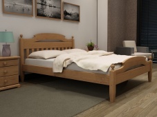 Натуральная деревянная кровать с балясинами «Идиллия-13»
