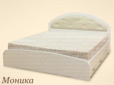 Белая кровать кожзам «Моника»
