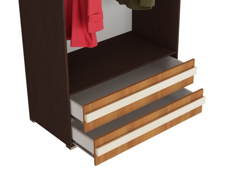 Шкаф с ящиками и полками для одежды «Дизайн Люкс – 5» с ящиками