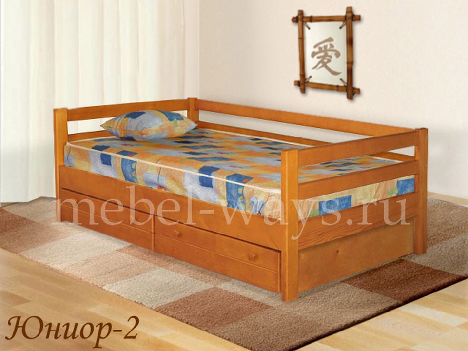 Детский диван-кровать с ящиками «Юниор-2»