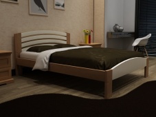 Женственная кровать с полукруглой спинкой «Идиллия-4»